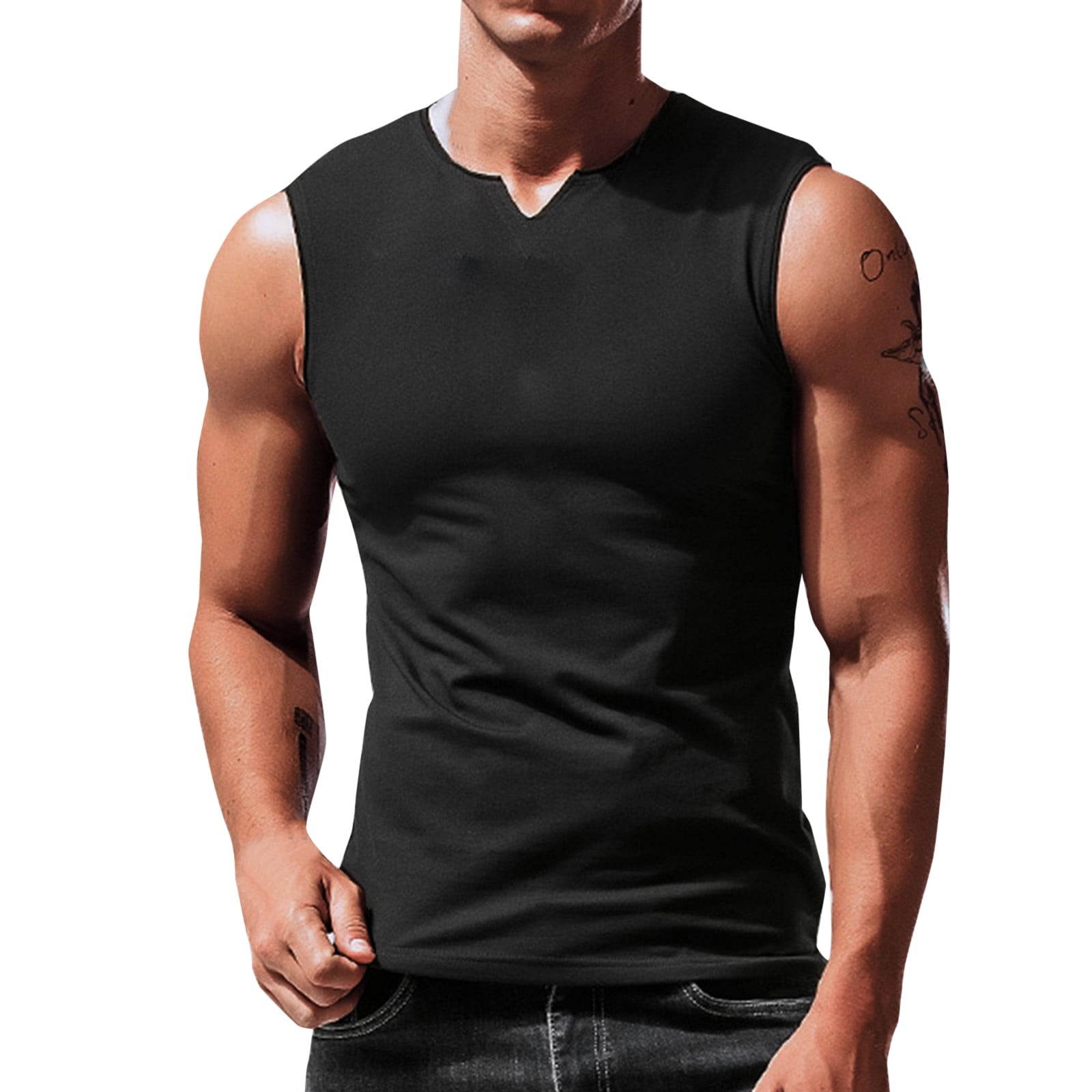 MAGCOMSEN Men's Tank Tops Lightweight Workout Sleeveless Summer Shirt  Breathable Casual Bodybuilding Muscle T Shirt Black,S : :  Clothing, Shoes & Accessories