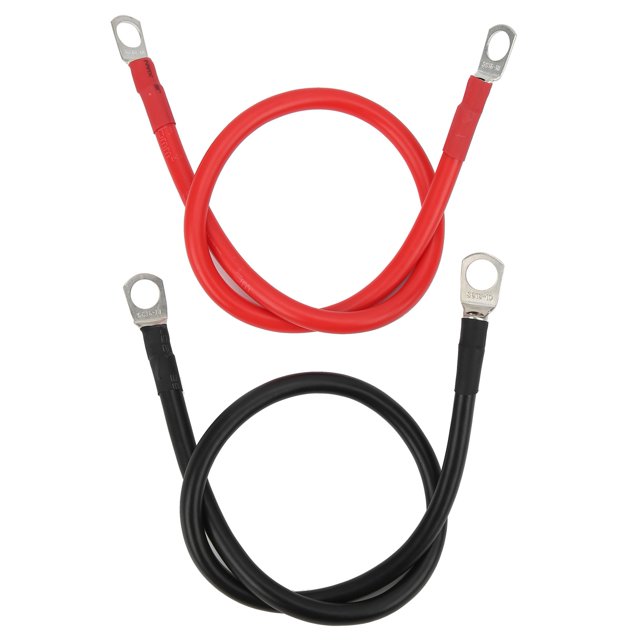 Oubit Battery Wire,2pcs 19.7in Battery Cable Automobile Accessory Copper Battery Cable Breakthrough Technology