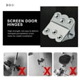 thumbnail image 3 of 3 Pcs Hinges Heavy Duty Spring Stainless Butterfly Self-closing Page Door Closer Steel, 3 of 6