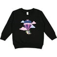 thumbnail image 2 of Inktastic Hot Air Balloon with Flowers and Clouds Toddler Sweatshirt, 2 of 4