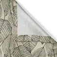 thumbnail image 6 of Ambesonne Beige Valance & Curtain, Striped Leaves Autumn Print, 55"x30", Beige Black, 6 of 6