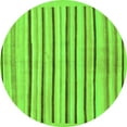 thumbnail image 1 of Ahgly Company Indoor Round Solid Green Modern Area Rugs, 4' Round, 1 of 4