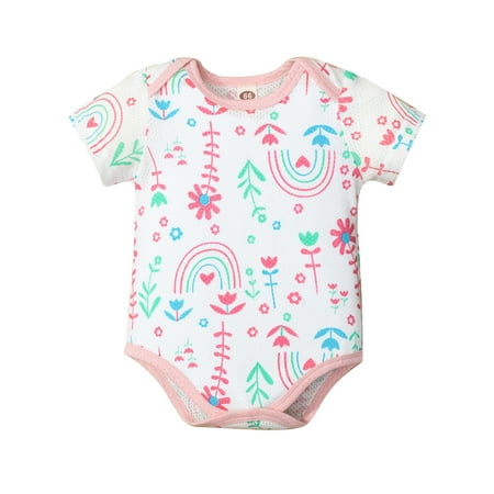 

Newborn Baby Girls Funny Printing Romper Cute Novelty Infant One-piece Bodysuit