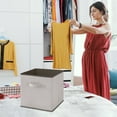 thumbnail image 1 of Limited Time Qaailabf Lidless Clothes And Toys Organizer Desktop Storage Box Closet Drawer Non-woven Storage Box Beige Style, 1 of 4