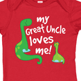 thumbnail image 4 of Inktastic My Great Uncle Loves Me Dinosaur Boys Baby Bodysuit, 4 of 5
