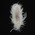 thumbnail image 3 of Unique Bargains 1 Pc Hair Clip Ostrich Feather Pattern Claw Clip 4.92"x1.81"x2.36" White, 3 of 5