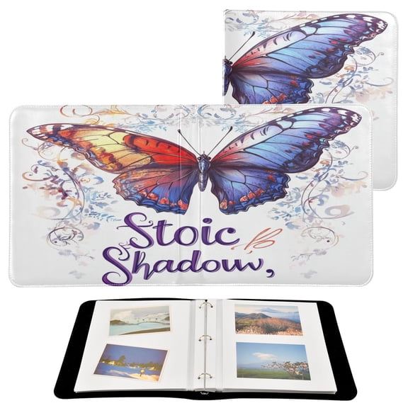 BZSMCE Photo Album Book Scrapbooking Colorful Butterfly Pattern Printed Picture Album