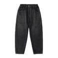 thumbnail image 3 of RUTAYY Toddler Boys Wide Leg Jeans Loose Fit Denim Vintage Trousers Casual Jeans Streetwear Pants Classic Pants, 3 of 9