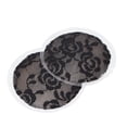 thumbnail image 5 of 4pcs Black Lace Nipple Covers Soft Silicone Reusable Adhesive Waterproof Breast Nipple Coverage Patch, 5 of 5