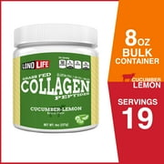 LonoLife Cucumber Lemon Collagen Peptides with 10g Protein, Paleo and Keto Friendly, 8-Ounce Bulk Container
