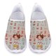 thumbnail image 1 of Zapatillas de deporte cómodas y casuales de verano con diseño de marca de enfermera con dibujos animados divertidos y sin cordones para mujer, 1 of 5