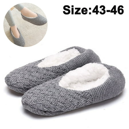 

1 pair of Floor Socks Autumn and Winter Adult Bottom Glue Adult Thickening Plus Velvet Indoor Home Socks Overshoes