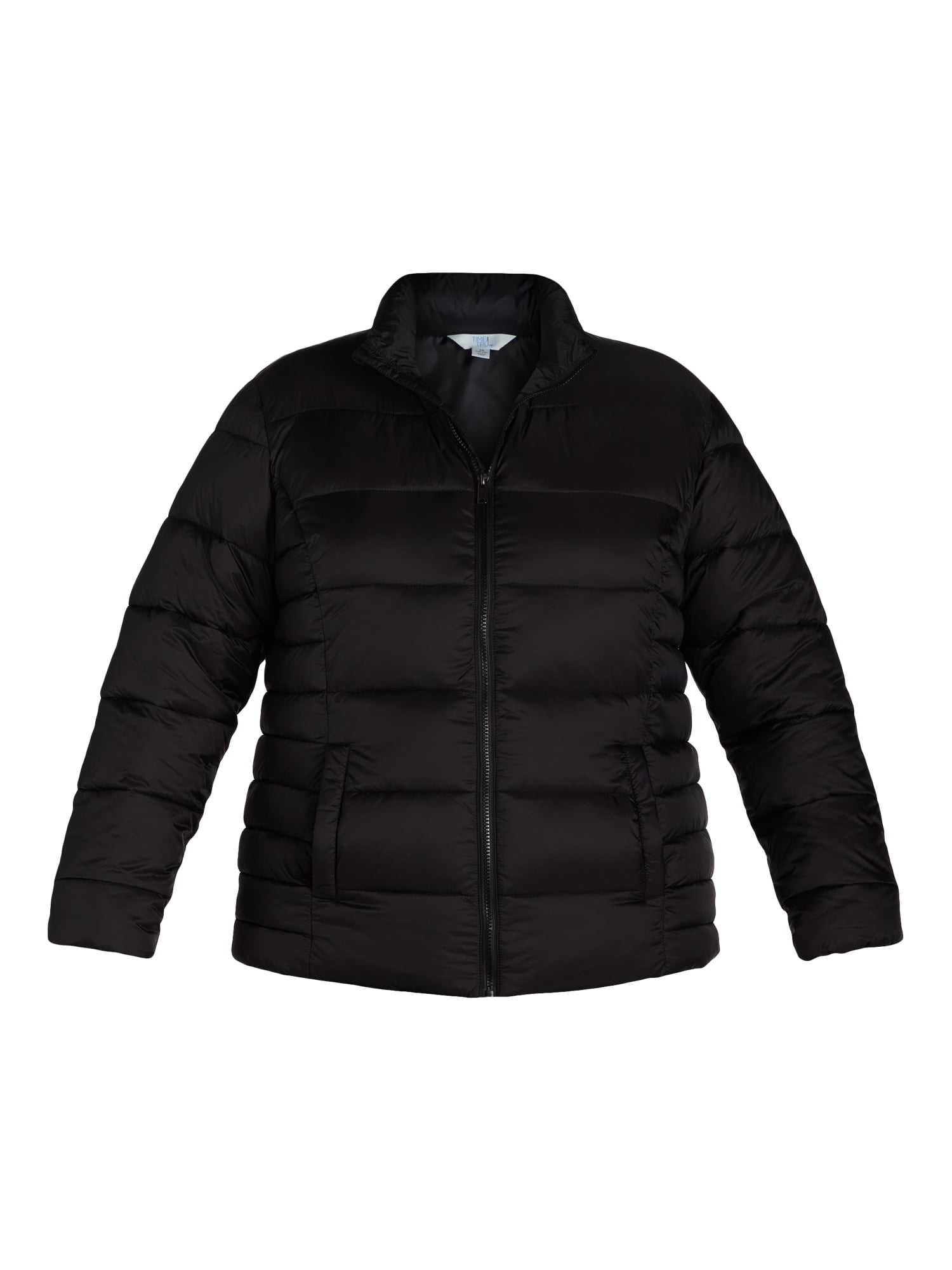 Time and Tru Women's and Women's Plus Puffer Jacket, Sizes XS-3X