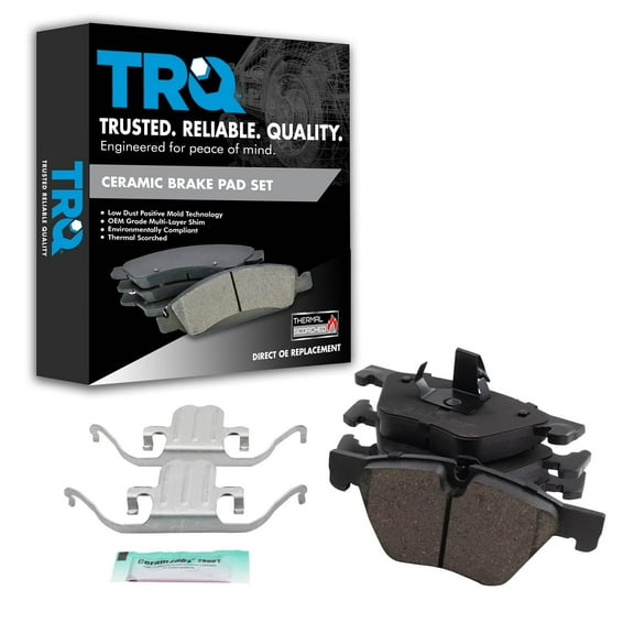 TRQ Front Premium Posi Ceramic Disc Brake Pads for BMW 5 Series New BFA21004