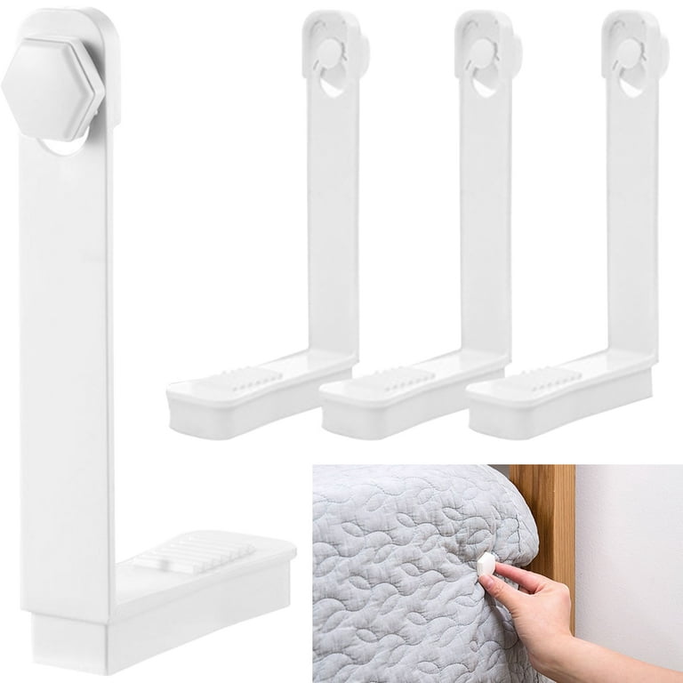 6 PCS Bed Sheet Grippers,Bed Sheet Clips Fixer for Clothes, Curtains, and  Socks ,Sheet Holder That Hold Slip and Fall Out,Keep