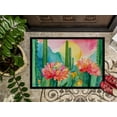 thumbnail image 3 of Carolines Treasures  24 x 36 in. Unisex Arizona Saguaro Cactus Blossom in Watercolor Indoor or Outdoor Mat, 3 of 5