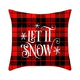 thumbnail image 2 of Jusqu'à 65 % de Réduction sur Housse de Coussin de Noël SMihono, Forme Flocon de Neige, Forme Père Noël Élan, Rouge Classique de Noël, 2 of 6