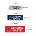 thumbnail image 5 of Basic General Waste Sign (Blue) - Large, 5 of 5