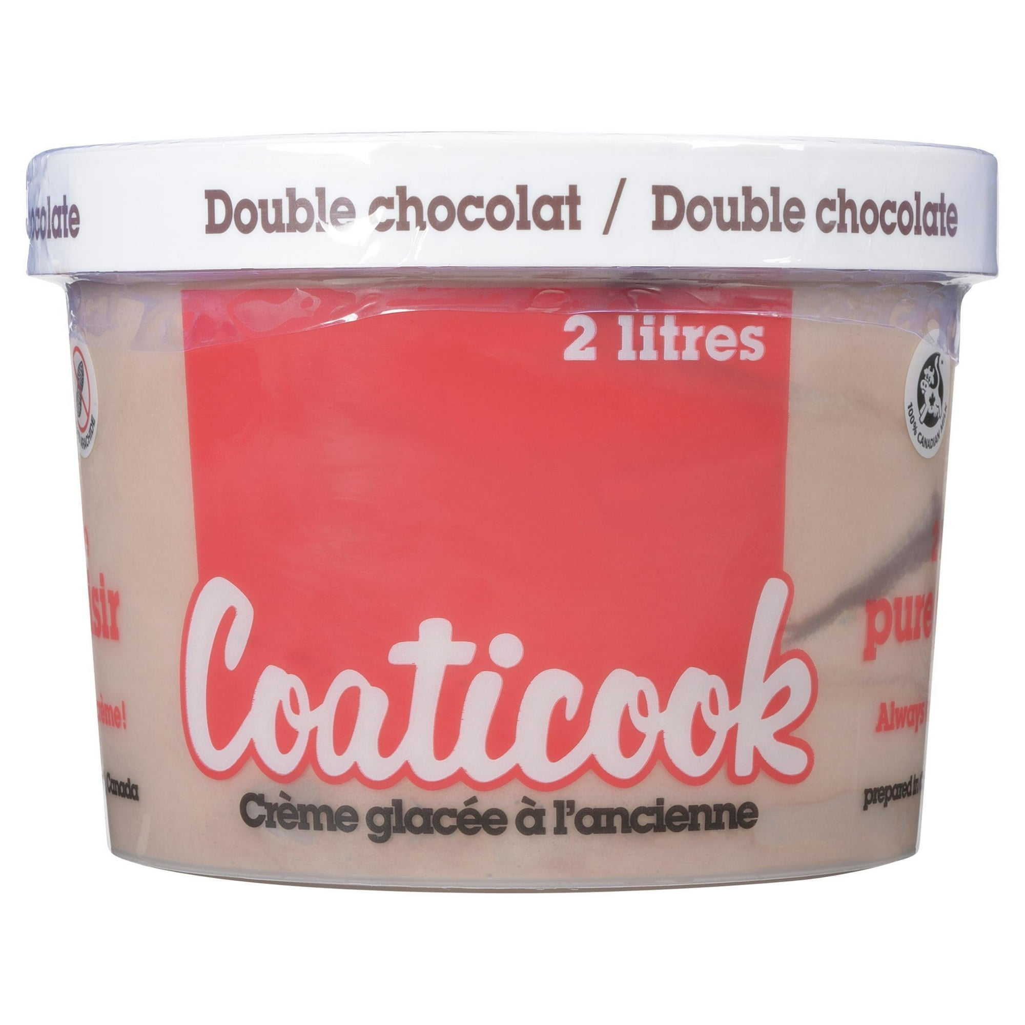 Coaticook Double Chocolate Ice Cream, 2 L
