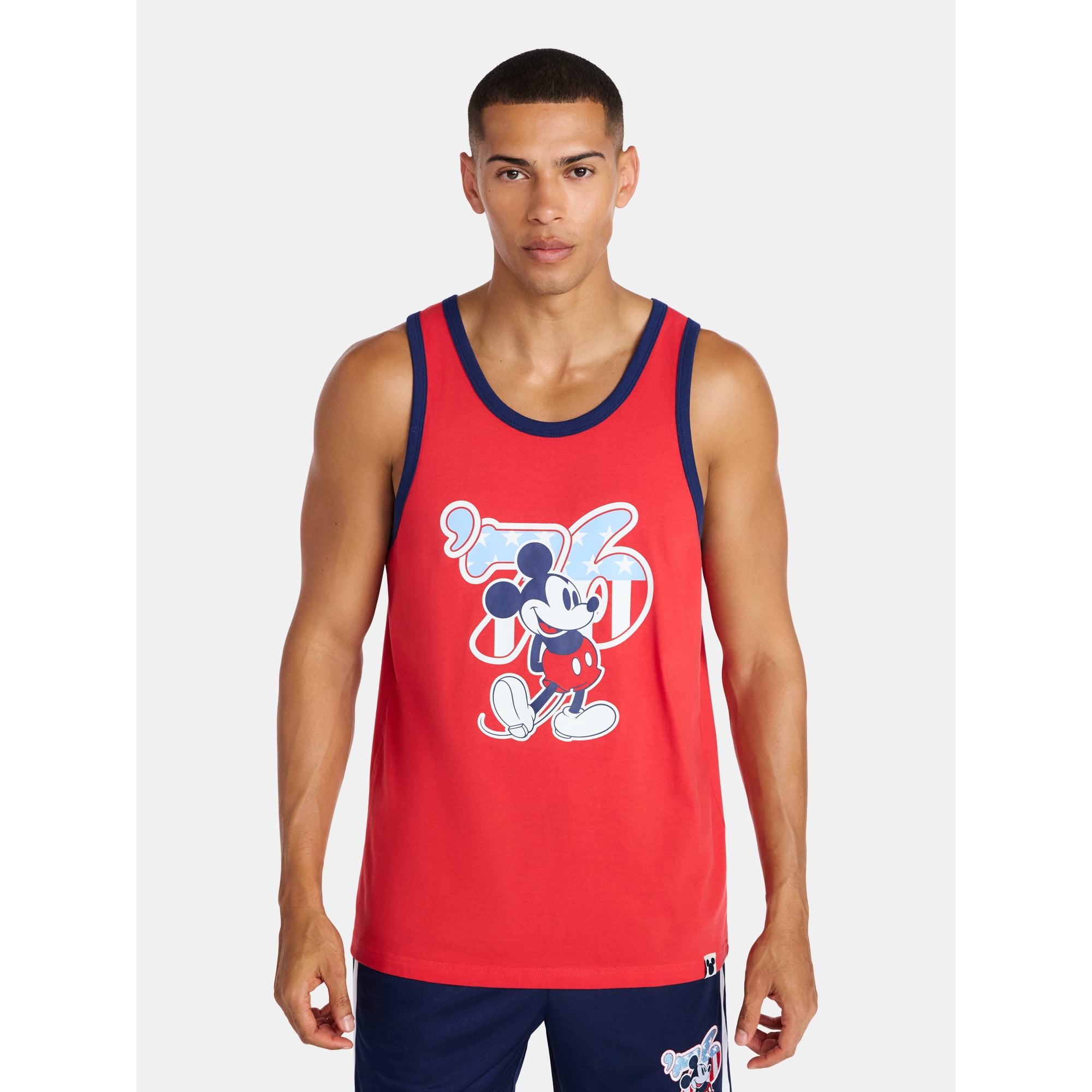 Disney Men's Mickey Mouse Spirit of 76 America 250 Graphic Tank Top, Sizes XS-5XL