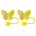 thumbnail image 2 of Walbest 2Pcs Butterfly Straw Covers 10mm Straw Topper for 30/40 Oz Tumbler Reusable Drinking Straw Caps Eco-Friendly Cup Accessories, 2 of 8