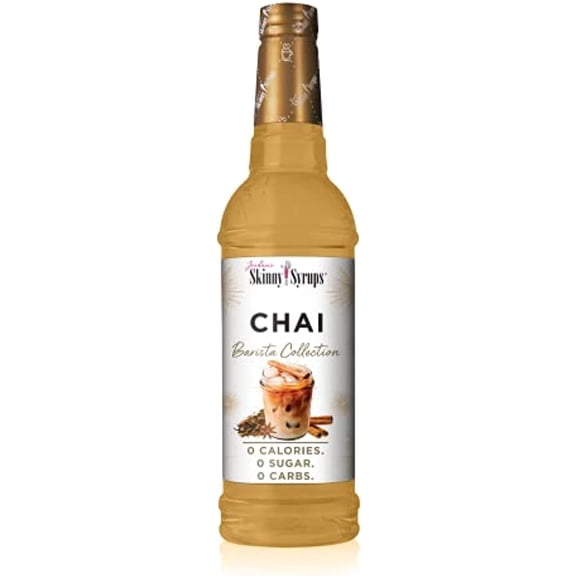 Jordans Skinny Mixes Syrups Chai, Barista Collection Sugar Free Coffee Flavoring Syrup, 25.4 Fl Oz