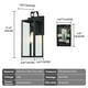 thumbnail image 5 of Lámpara de pared exterior Pia Ricco, 46 cm, impermeable, color negro mate, 5 of 8