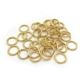 thumbnail image 1 of 500 juntas tóricas de varios tamaños, anillo abierto, anillo simple, anillo de hierro, anillo de conexión, accesorios de joyería para bricolaje, 4 x 0,7 mm de grosor (oro), 1 of 4