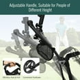 thumbnail image 4 of Goplus Folding 3 Wheels Golf Push Cart W/Brake Scoreboard Adjustable Handle Grey, 4 of 10