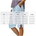 thumbnail image 5 of Pounoo Workout Shorts for Women Fashion Print Side Split Button Detail Loose Fit Bottoms Beach Wear Breathable Slacks, 5 of 5