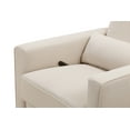 thumbnail image 6 of DaVinci Piper Glider Rocking Chair with Lumbar Pillow and Plush Leg Rest, Cream, 6 of 15