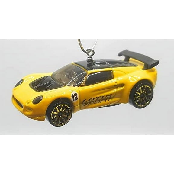 Christmas Ornament for Lotus Sport Elise Yellow Black