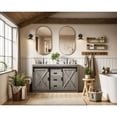 thumbnail image 4 of Elegant Kitchen and Bath Austin 54 inch Double Bathroom Vanity in Rustic Grey, 4 of 10