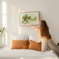 thumbnail image 3 of Tropical Dreams #1 - Photography Palm Tree Tropical Vintage Pastel Summer Beach House Nature Unframed Wall Art Print 40 x 60 inches, 3 of 7