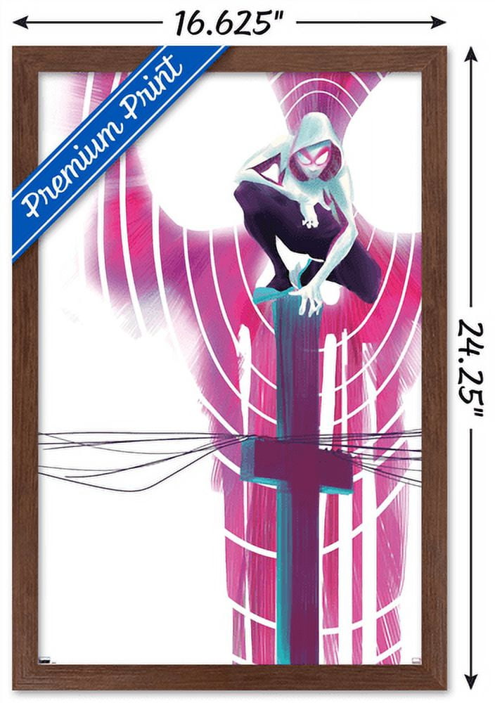 Marvel Comics - Ghost Spider - Spider-Gwen #3 Wall Poster, 14.725" x 22.375", Framed