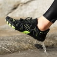 thumbnail image 4 of lnmuld Men Women Barefoot Shoes, Breathable Mesh Shoes for Water Yoga Fitness Hiking Color:Light Green,Size:11.5, 4 of 6