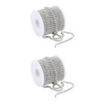 thumbnail image 3 of relayinert Elegant Crystal 10 Yard Rhinestone Close Chain Clear Trim Sewing Craft Silver 10m 2Set, 3 of 6