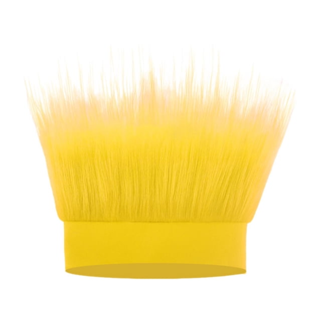 Diadema peluda decorativa multifuncional para fiestas y bailes. Amarillo