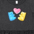 thumbnail image 4 of Inktastic Cute Gummy Bears and Heart Girls Toddler Dress, 4 of 5