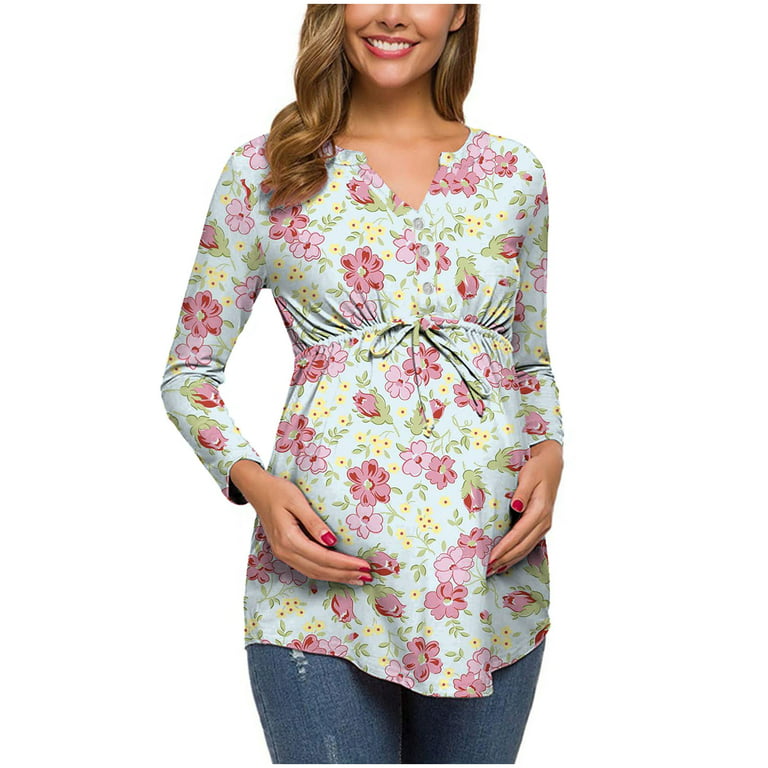 Smallshow Women's Maternity Nursing Tops Ruched Breastfeeding Shirts  Clothes 3-Pack : : Clothing, Shoes & Accessories