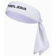 thumbnail image 3 of 100 Jesús Sports Head Tie Diadema Fútbol Blanco Negro Atletismo Fitness Bandana Elástica para el Sudor Absorbe la Humedad Silicona, 3 of 4