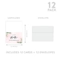 thumbnail image 5 of Koyal Wholesale Wedding Day Gift Cards Set with Envelopes Set of 12, Greenery Leaves 1, 5 of 5