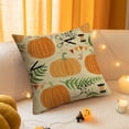 thumbnail image 2 of Guanhe Fall Pillow Covers 18x18 Inch Autumn Thanksgiving Orange Pumpkin Plaid Throw Pillow Covers Fall Rustic Farmhouse Pillowcases for Couch Home Decor, 2 of 8
