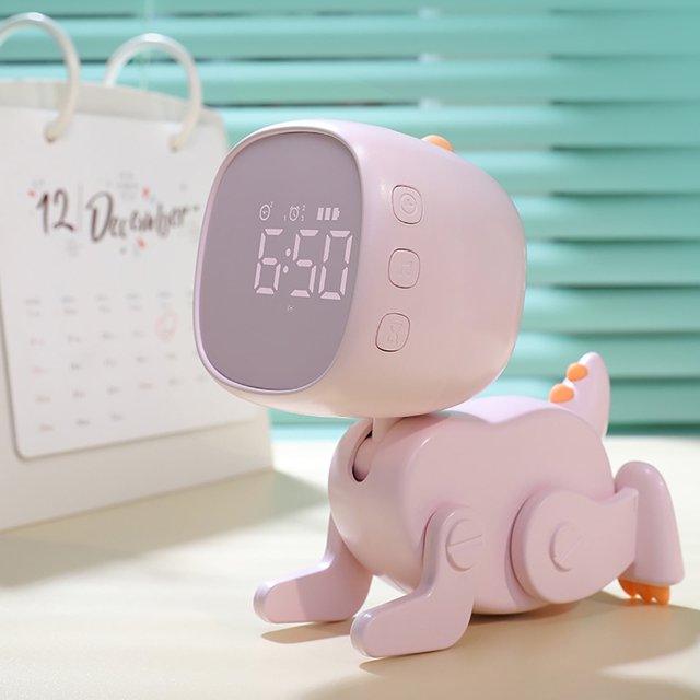 Reloj despertador digital Gyedtr para niños con dinosaurio, ideal para dormitorio infantil, con luces, ideal para entrenar el sueño.