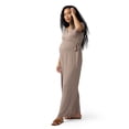 thumbnail image 6 of Ingrid & Isabel For Every Belly Women's Maternity Short Sleeve Knit Wrap Jumpsuit, Sizes S-XXL, 6 of 10