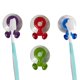 thumbnail image 2 of Billuyoard Toallero de baño duradero de plástico con agarre para cepillo de dientes, 4 Uds., con ventosa, organizador de cepillos de dientes Juegos de accesorios de baño, 2 of 6