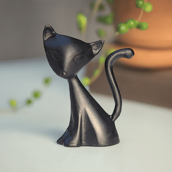 Vibhsa Cat Ring Holder (Black)
