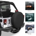 thumbnail image 4 of Cubierta de neumático de repuesto 8130,5 cm/3212 pulgadas de tela Oxford cubiertas de neumáticos de coche protector impermeable a prueba de polvo cubierta de neumático SUV, negro, 4 of 5