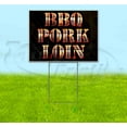 thumbnail image 1 of Bbq Pork Loin (18" x 24") Yard Sign, Includes Metal Step Stake, 1 of 6