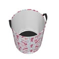 thumbnail image 3 of Daiia Seahorse and Starfish Round Laundry Basket with Handles Thickened Waterproof Circular hamper,Dirty Clothes Storage Basket for Bedroom,Bathroom,College Dorm-Small, 3 of 8
